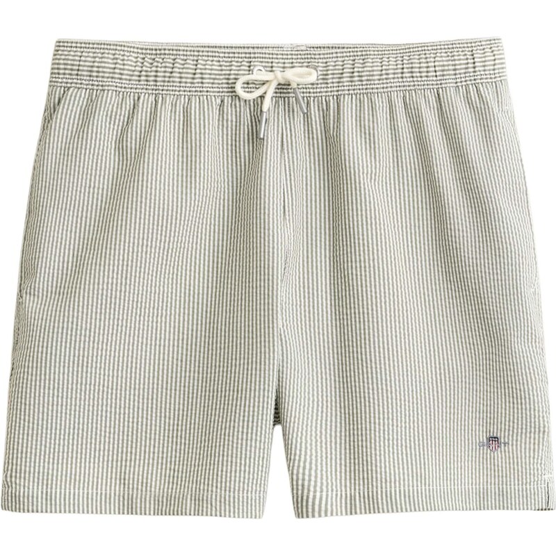 GANT Plavecké šortky zelená / biela 67820307