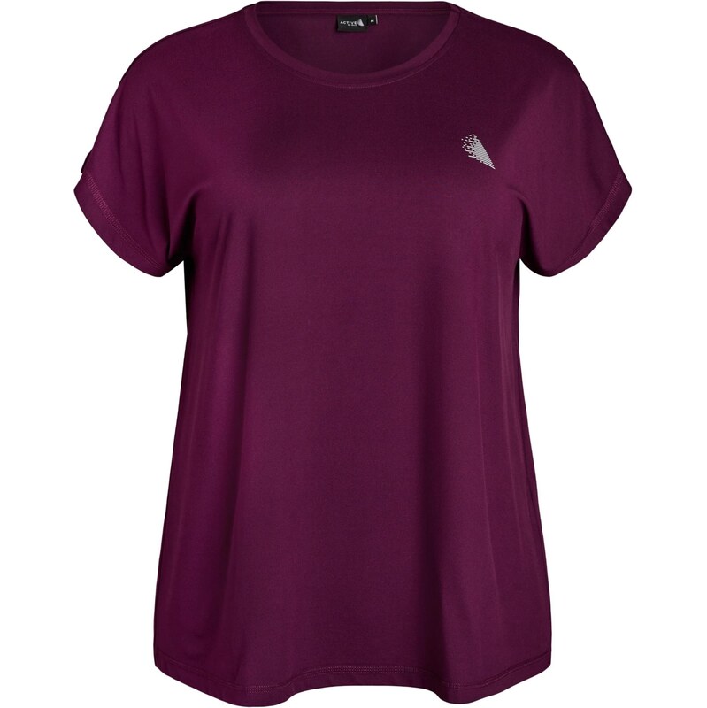 Zizzi Funkčné tričko ABASIC slivková 67820315