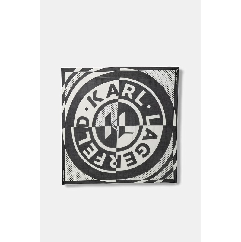 Dámska šatka s prímesou hodvábu Karl Lagerfeld K/CIRCLE 67856056