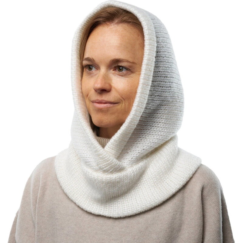 Vlnka Pletená kapucňa s ovčou vlnou Merino Skandor biela veľkosti 44845284