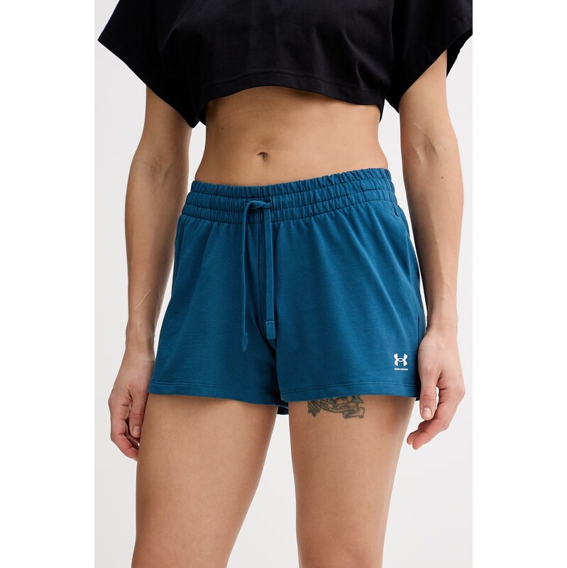 Under Armour teplákové šortky dámske bavlnené s elastanom Terry 67824205