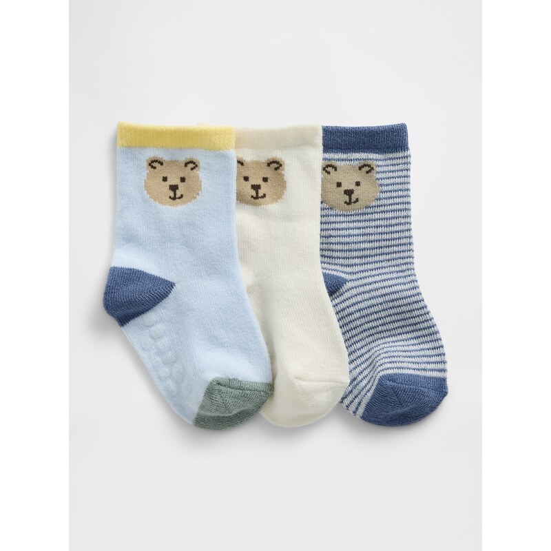 GAP Baby Socks Brannan Bear, 3 Pairs - Boys 67856438