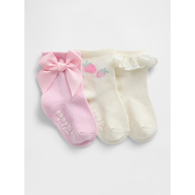 GAP Baby Socks, 3 Pairs - Girls 67856433
