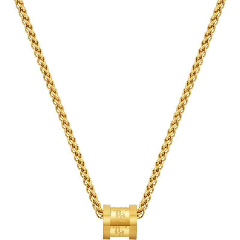 Police Moderný pozlátený náhrdelník z ocele Rondelle PEAGN0001903 67825351