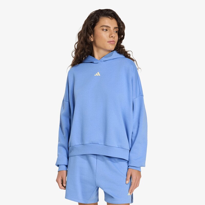 adidas Performance Mikina adidas 3 Stripes Studio Hoodie Blue Fusion 67825306