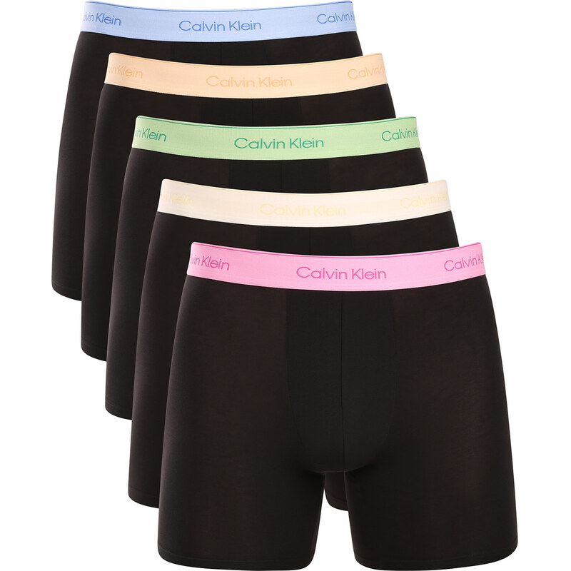 5PACK pánske boxerky Calvin Klein čierne (NB4551-4X4) 67825647