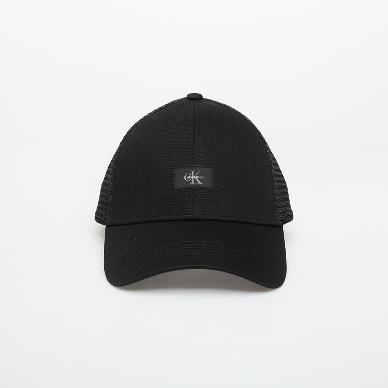 Čiapka Calvin Klein Monologo Woven Patch Trucker Black Universal 67826635
