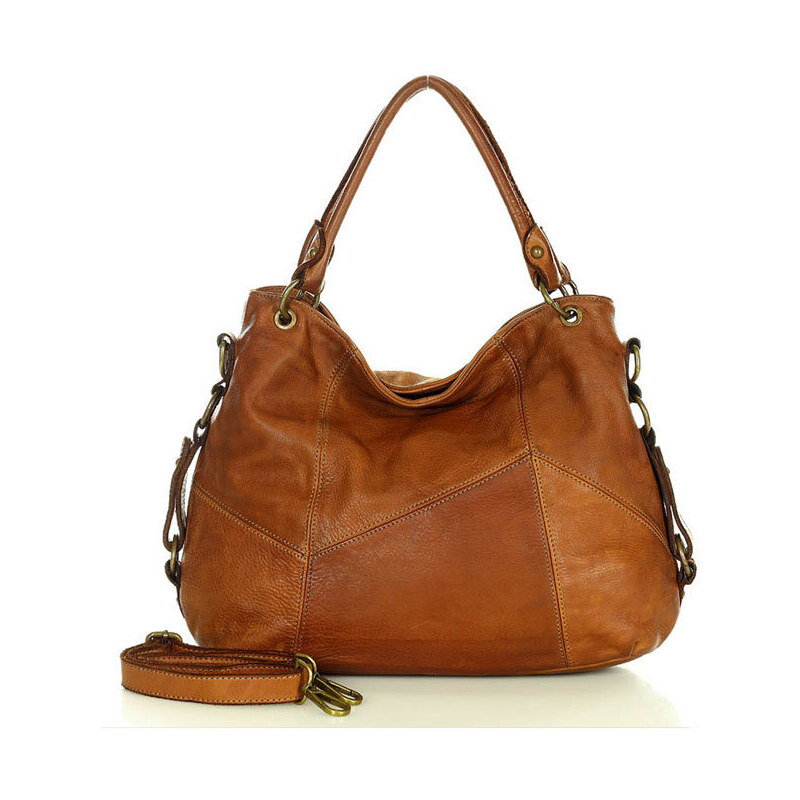 GENUINE LEATHER MARCO MAZZINI Kožená ručne vyrobená taška cez rameno | 67826788