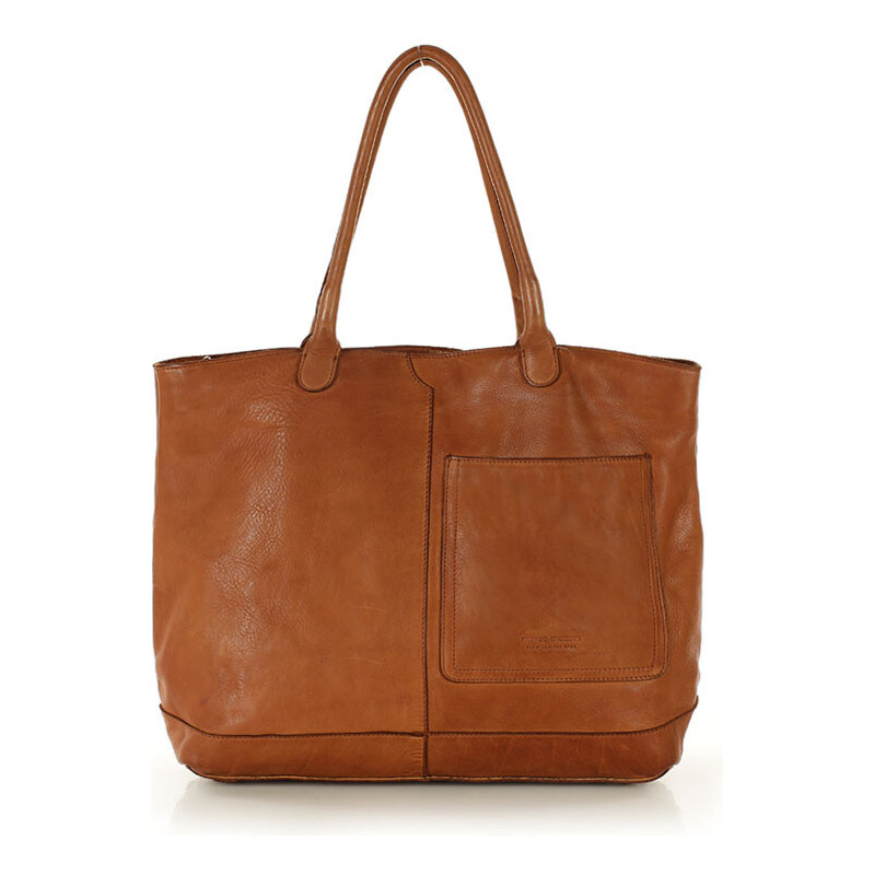 MARCO MAZZINI Dámska kožená taška typu hobo | koňak vp3b 67826794