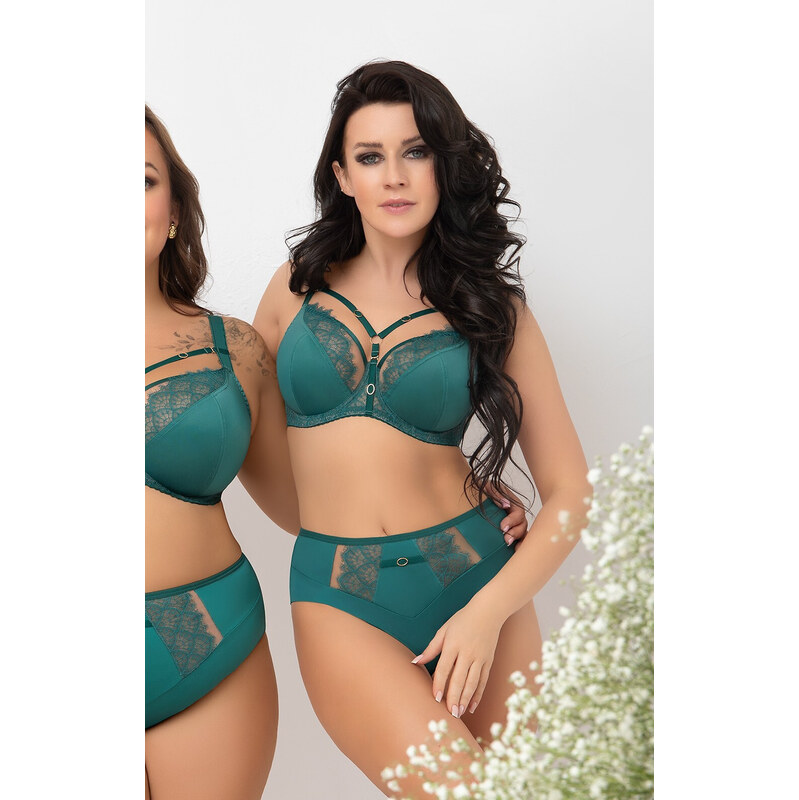 Gorsenia B004 Kasja Brazílske nohavičky zelené S-2XL 67827658