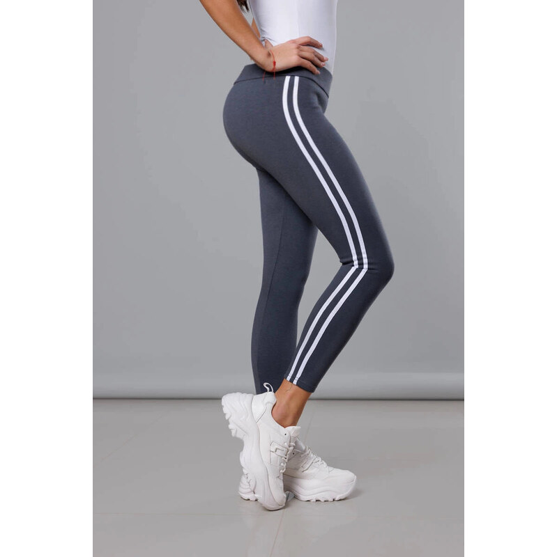 Good looking Dámske bavlnené legíny (YW06038) Graphite - Dobrý vzhľad 67827841