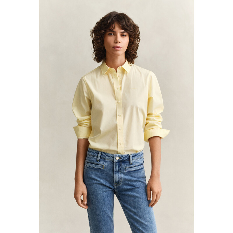 KOŠEĽA GANT REG CLASSIC POPLIN SHIRT VANILLA YELLOW 67313096