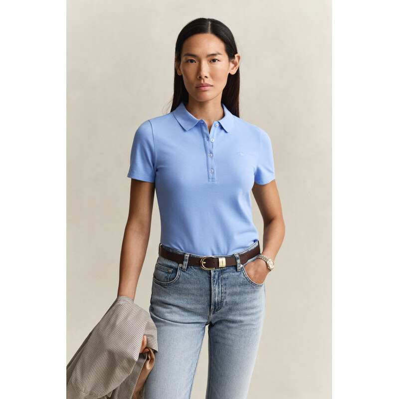 POLOKOŠEĽA GANT SLIM SHIELD SS PIQUE POLO PALACE BLUE 67313222