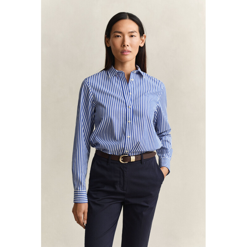 KOŠEĽA GANT REG CLASSIC POPLIN STRIPED SHIRT ROYAL BLUE 67313245