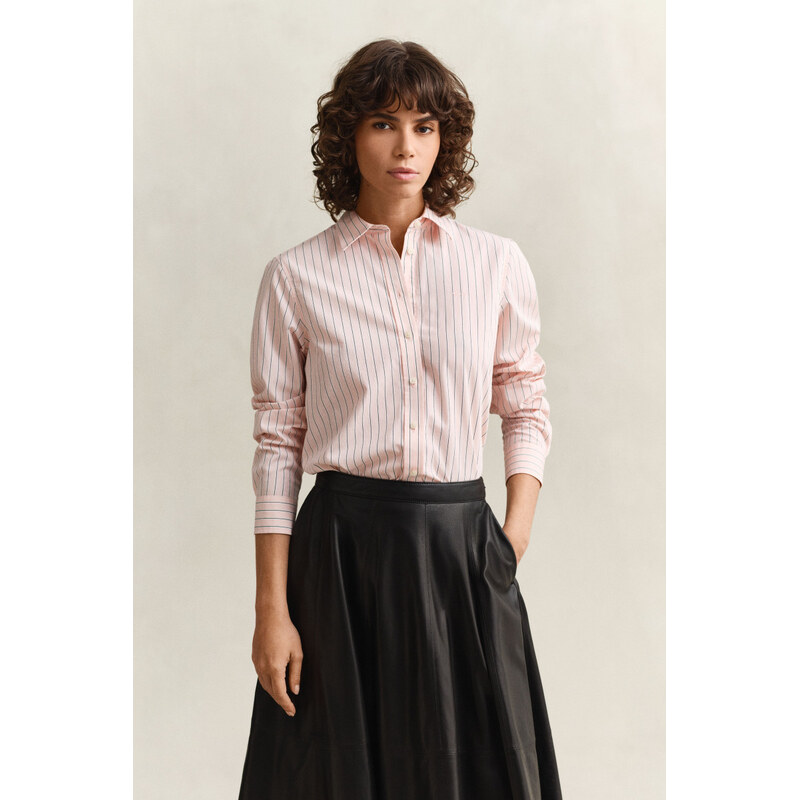 KOŠEĽA GANT REG CLASSIC POPLIN STRIPE SHIRT APRICOT PINK 67313253