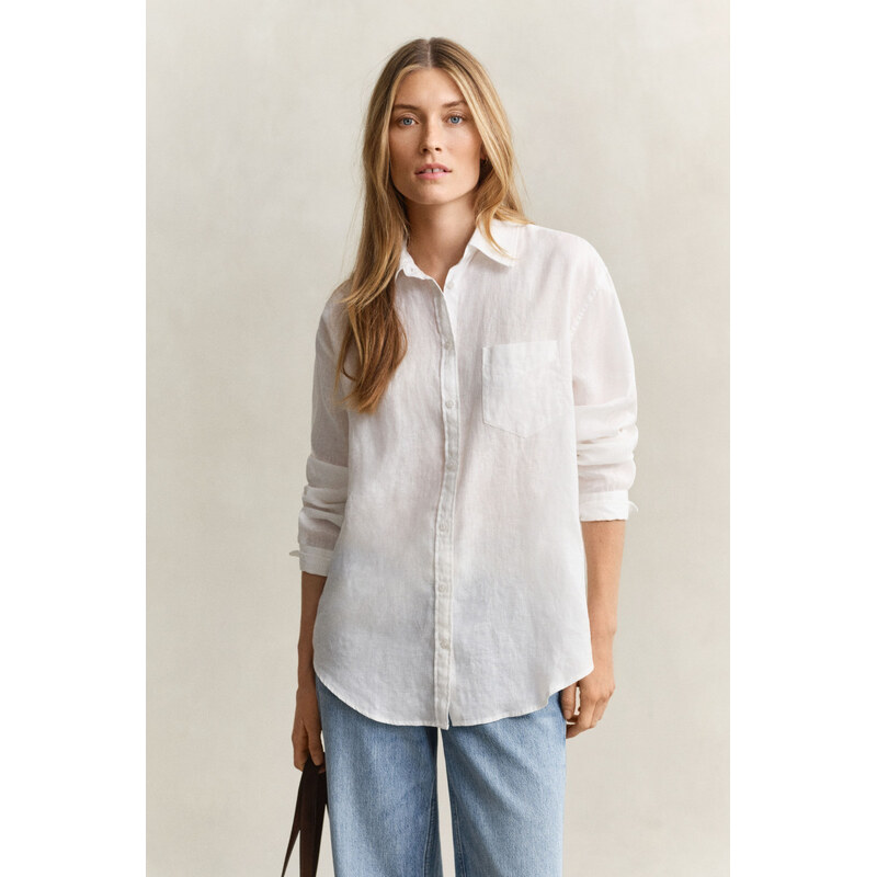 KOŠEĽA GANT REL LINEN LS SHIRT WHITE 67313265