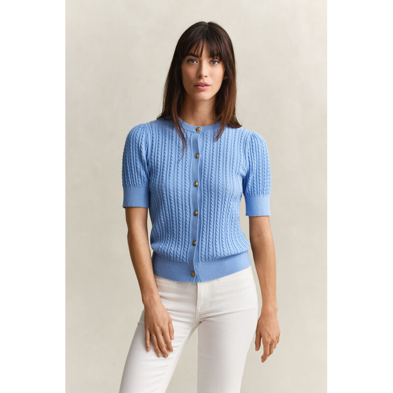 SVETER GANT COTTON CABLE SS CARDIGAN PALACE BLUE 67332220