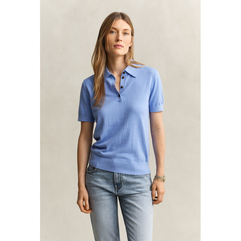 SVETER GANT LIGHT KNIT SS RUGGER PALACE BLUE 67332226