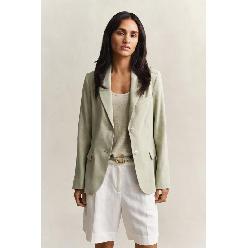 SAKO GANT SLIM LINEN STRETCH BLAZER COUNTRY BEIGE 67611865