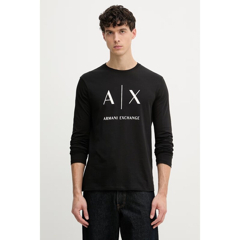 Armani Exchange dlhý rukáv pánsky bavlnený 67828167