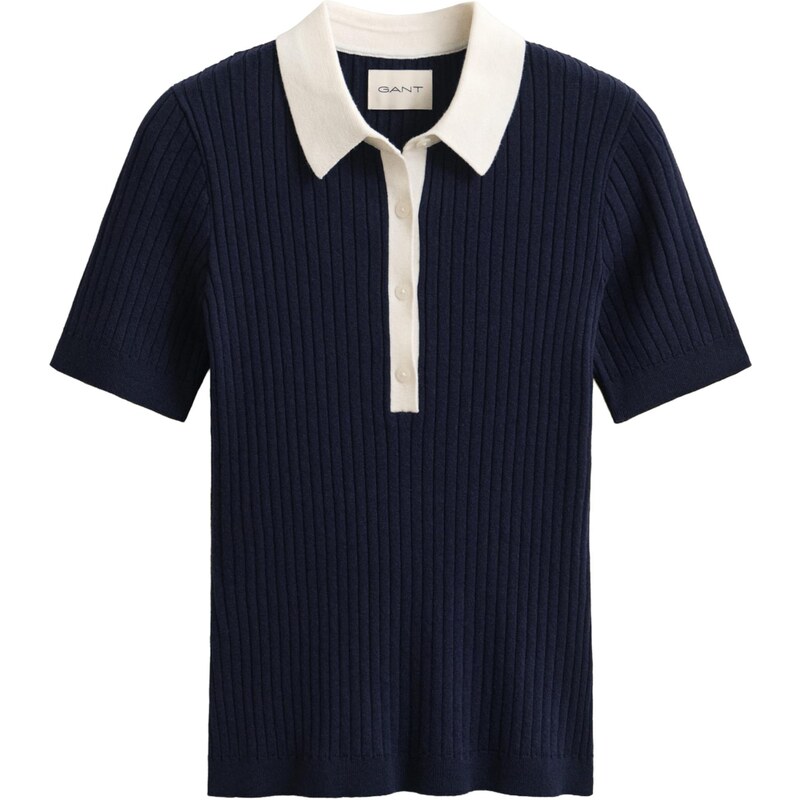 GANT Sveter tmavomodrá / biela 67830734