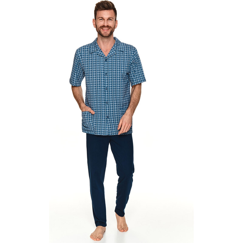 TARO Pánske pyžamo Evgeni2737 ss21-modrá M 49872281