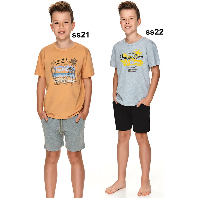 TARO Chlapčenské pyžamo Wadim2749 ss21-oriešková 122 49872317