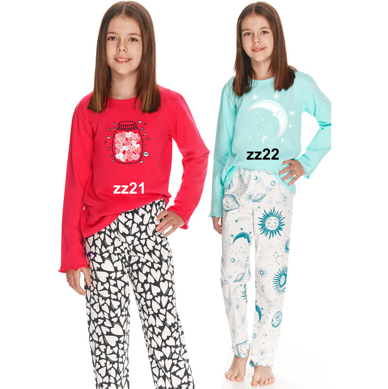 TARO Dievčenské pyžamo Livia2589-2 zz21-červená 92 49872846