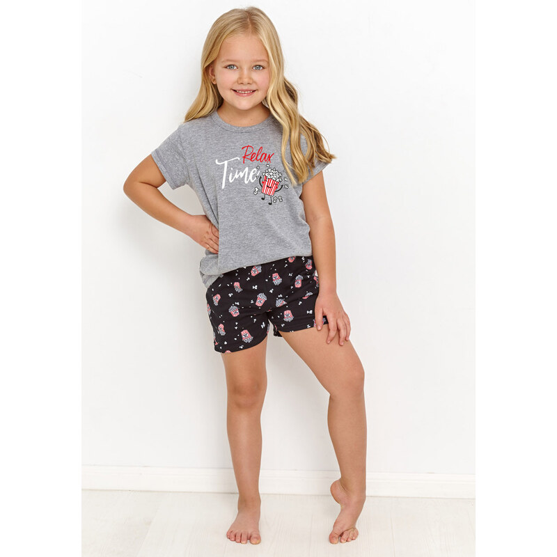 TARO Dievčenské pyžamo Relax2894 ss31-sivá 116 49873538