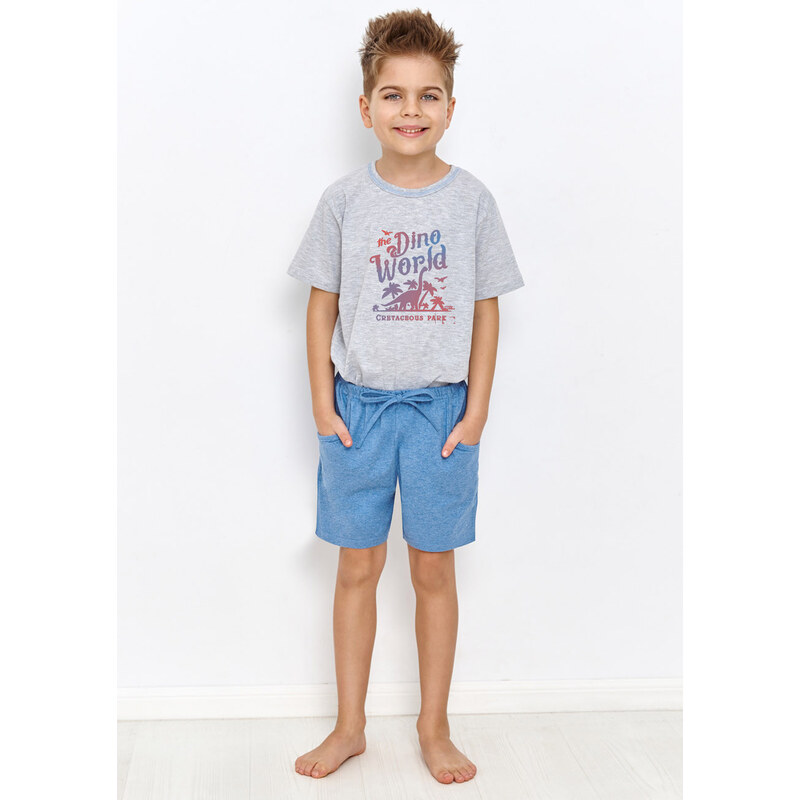 TARO Chlapčenské pyžamo Zane2947 ss31-sivá 104 49873547