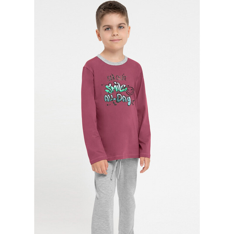 TARO Chlapčenské pyžamo Sammy3086 zz32-ružováS 104 49874081