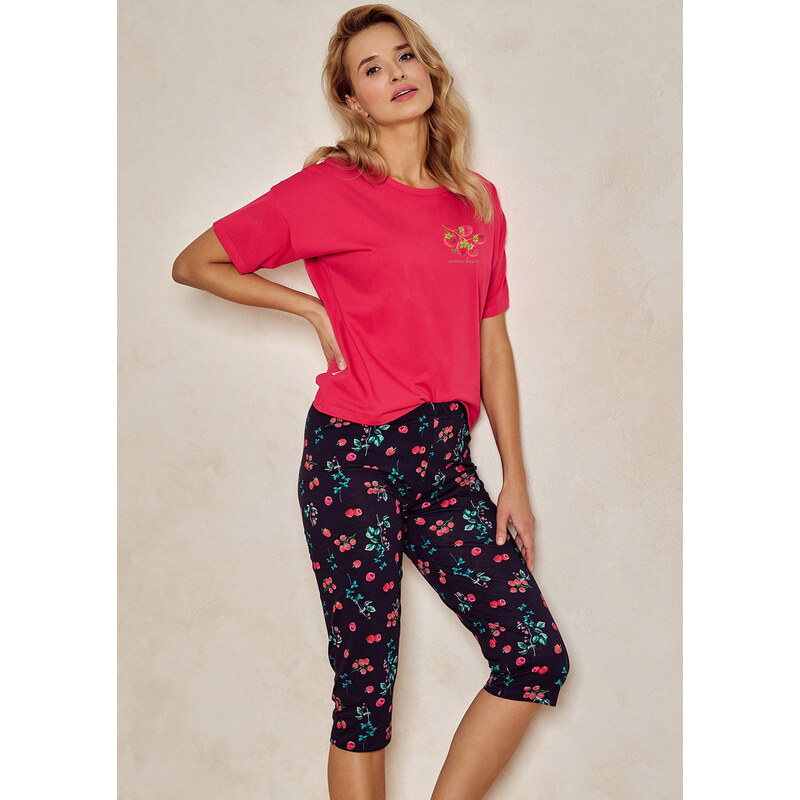 TARO Dámske pyžamo Dora3109 ss41-červená M 49874573