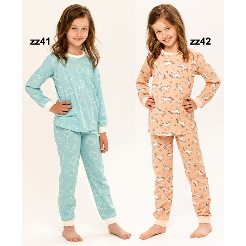 TARO Dievčenské pyžamo Abi3273 zz41-tyrkys 104 66679525