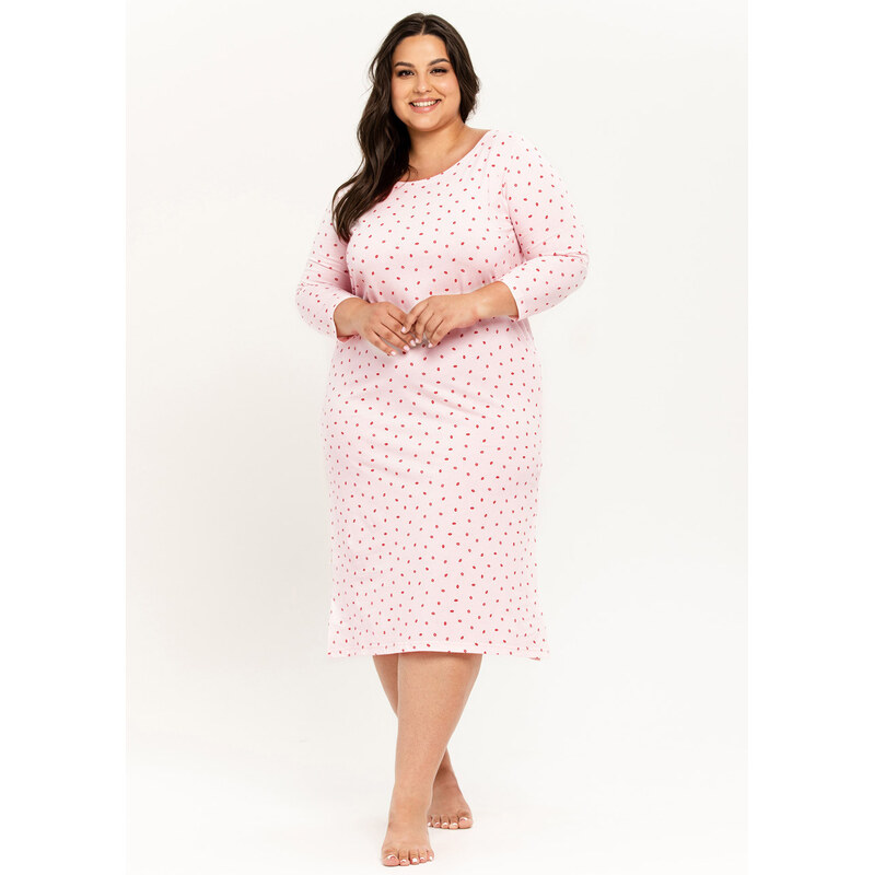 TARO Dámska nočná košeľa Angie3260 zz41-sv.ružová 6XL 66679554