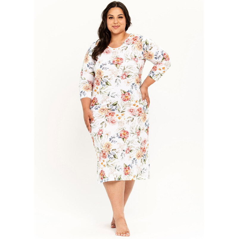 TARO Nočná košeľa Louisa3263 zz41-biela 3XL 66679555