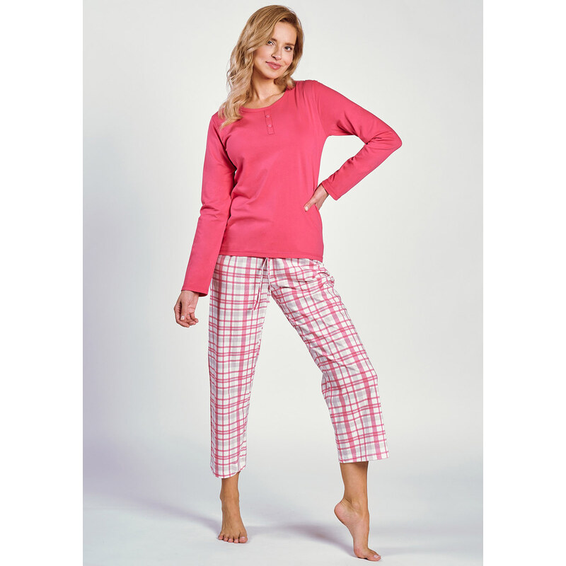 TARO Dámske pyžamo Daphne3222 zz41-tm.ružová XL 66679557