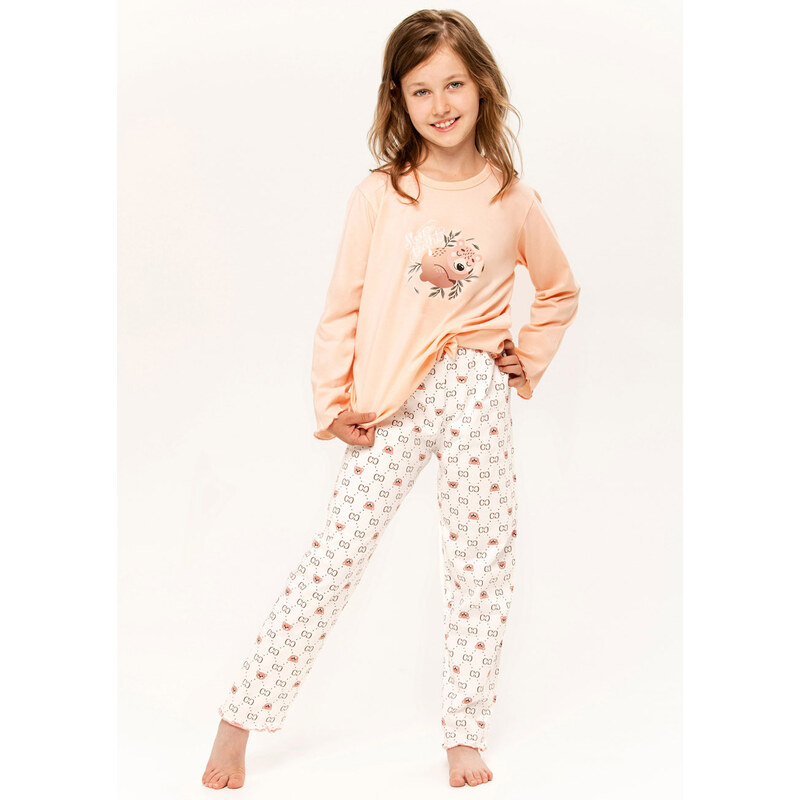 TARO Dievčenské pyžamo Polly3271 zz41-marhuľová 98 66679530
