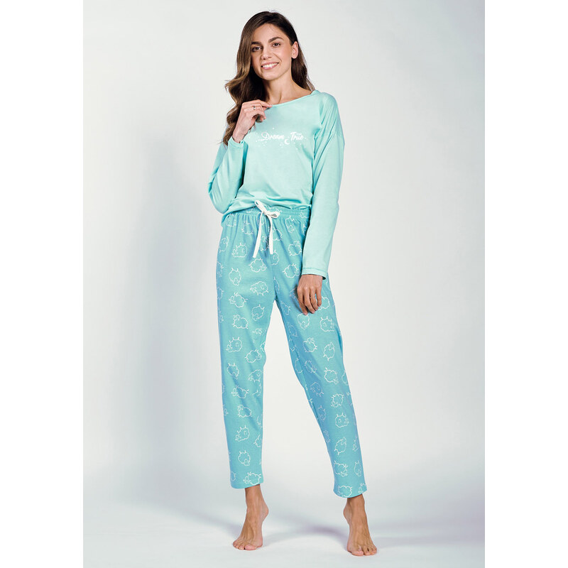 TARO Dámske pyžamo Abi3217 zz41-tyrkys XL 66679537