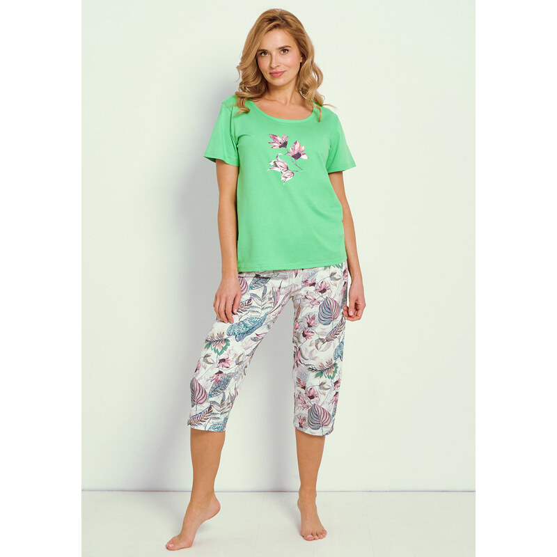 TARO Dámske pyžamo Lia3344 ss51-zelená L 66679927