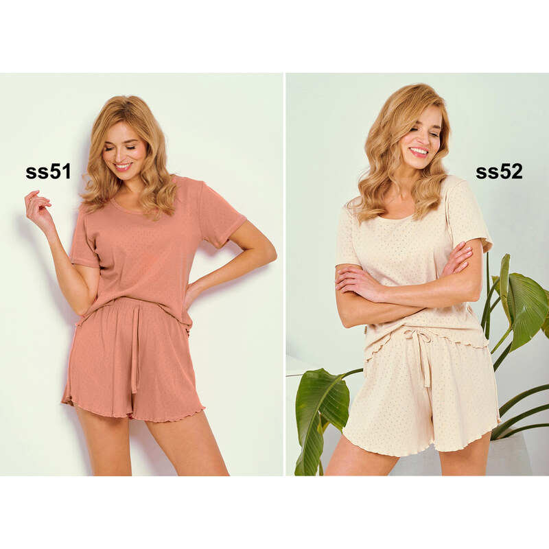 TARO Dámske pyžamo Tiffy3328 ss51-ružová L 66679958