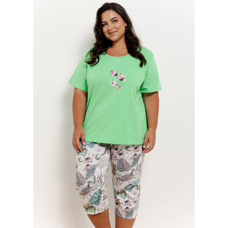 TARO Dámske pyžamo Lia3372 ss51-zelená 2XL 66679937