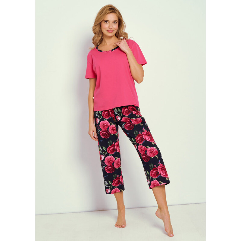 TARO Dámske pyžamo Claire3345 ss51-tm.ružová XL 66679929