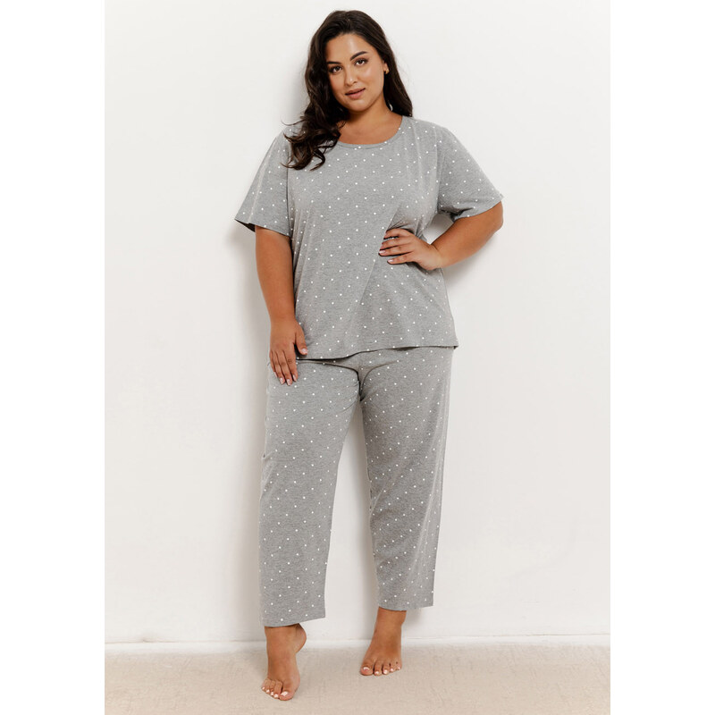 TARO Dámske pyžamo Meg3368 ss51-sivá 2XL 66679942