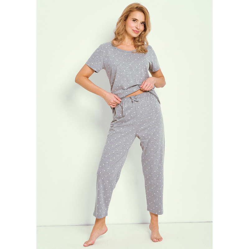 TARO Dámske pyžamo Meg3325 ss51-sivá M 66679957