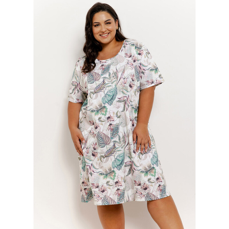 TARO Dámska nočná košeľa Renny3371 ss51-biela 2XL 66679935