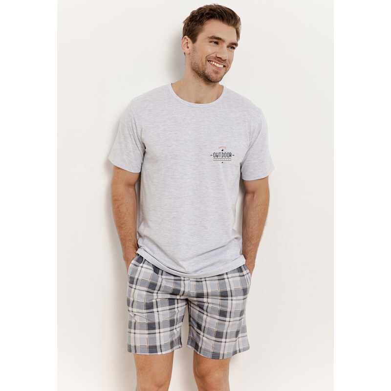 TARO Pánske pyžamo Ralph3392 ss51-sv.sivá XL 66680092