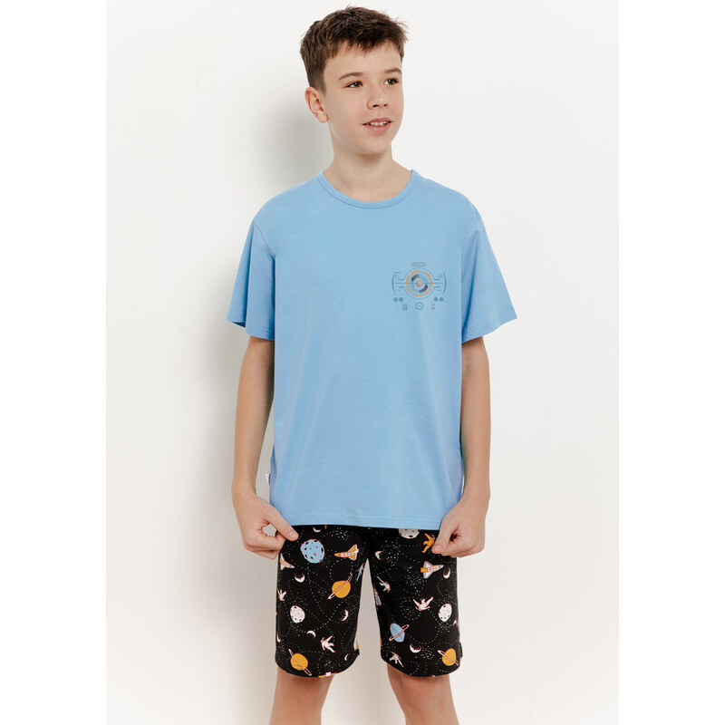 TARO Chlapčenské pyžamo Spencer3403 ss51-sv.modrá 146 66680083