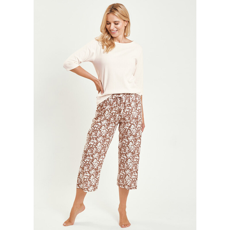 TARO Dámske pyžamo Grace3479 zz51-sv.marhuľová L 66680548