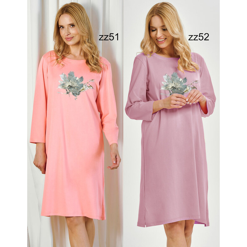 TARO Dámska nočná košeľa Patricia3461 zz51-marhuľová L 66680565