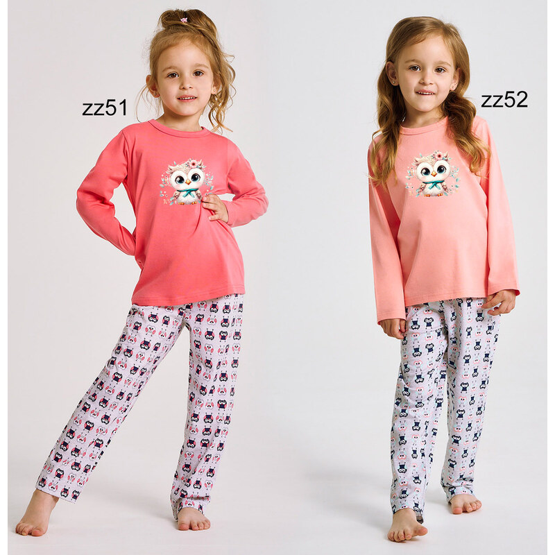 TARO Dievčenské pyžamo Emma3487 zz51-ružová 134 66680655